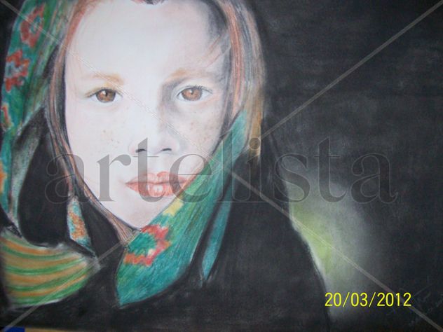 niña en la oscuridad