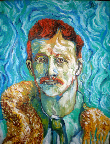 Teo Van Gogh Oil Canvas Portrait