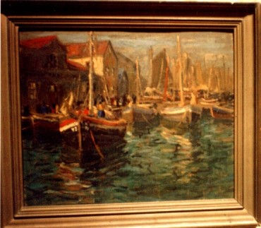 Angelmo Oil Textile Marine Painting