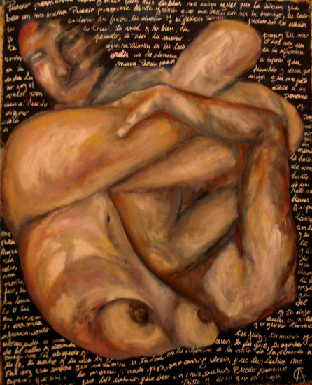 Cuerpos Oil Canvas Figure Painting