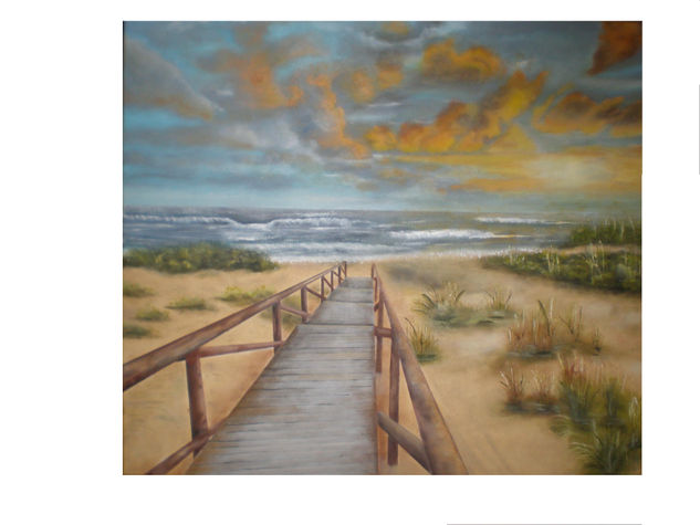 der strand Oil Canvas Landscaping