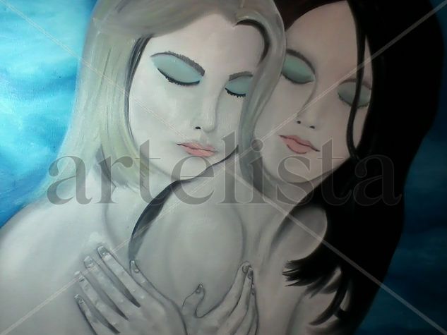 Women love Oil Canvas Nude Paintings