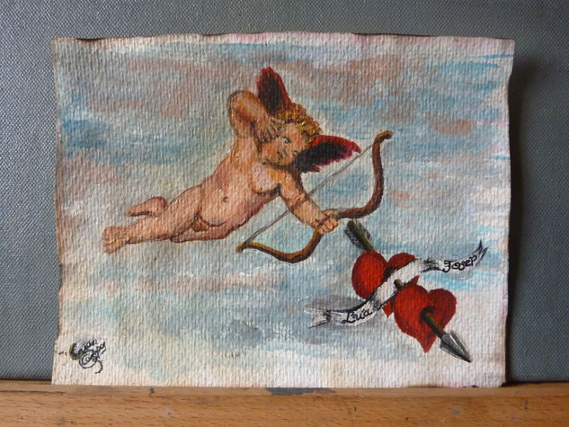 Cupido de Rafael Acrylic Card Nude Paintings