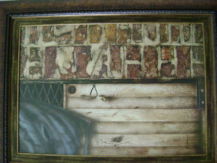 Puerta desgastada