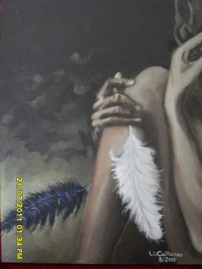 la muerte del cisne Oil Others Figure Painting