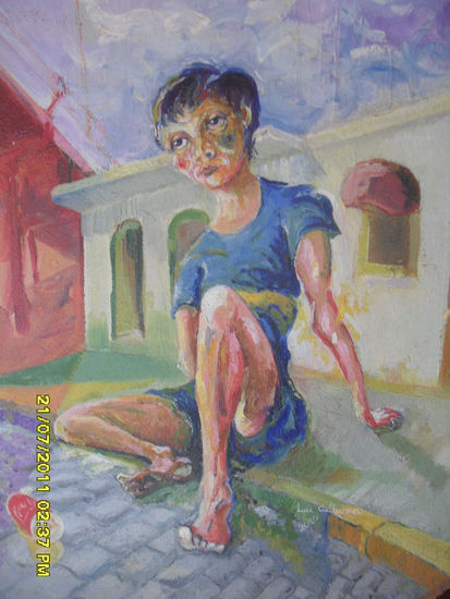 pibe de barrio Oil Others Figure Painting