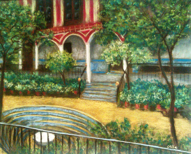 patio de los venerables Pastel Card Landscaping