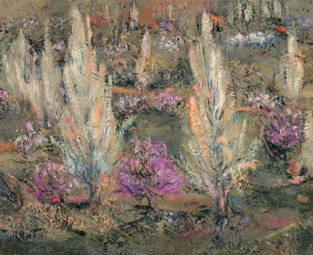 Nacimiento de la primavera Oil Canvas Landscaping