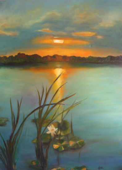 Delta Dunarii Oil Canvas Landscaping