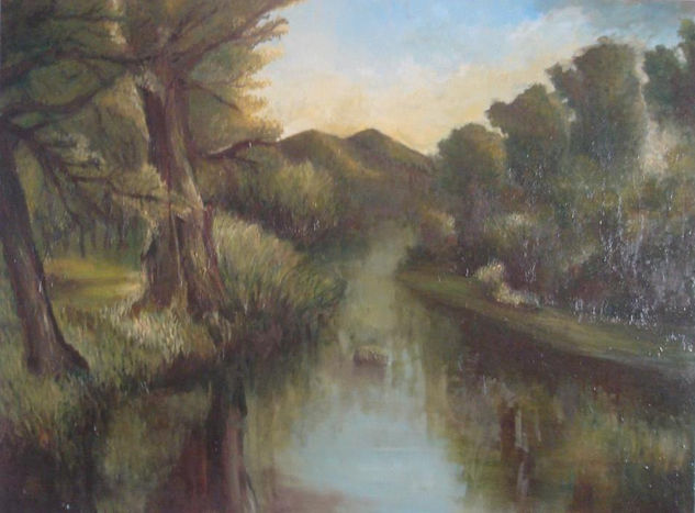 Camino de rio Oil Canvas Landscaping