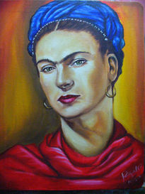 Frida kahlo al oleo