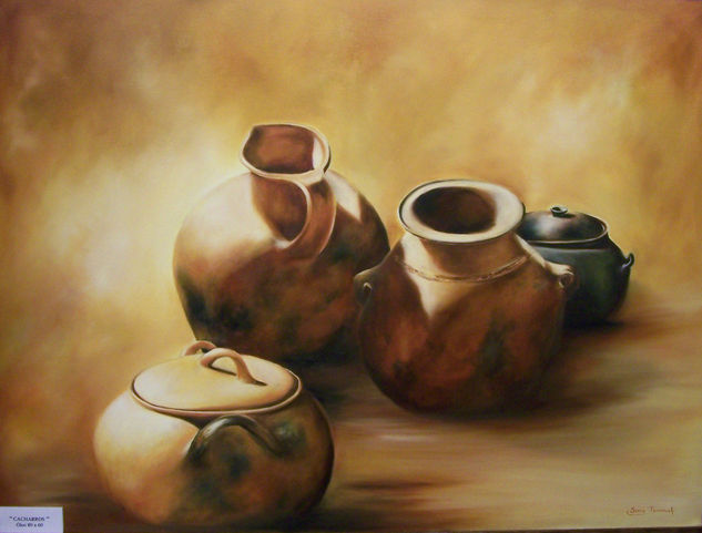 CACHARROS I Oil Canvas Still Life Paintings