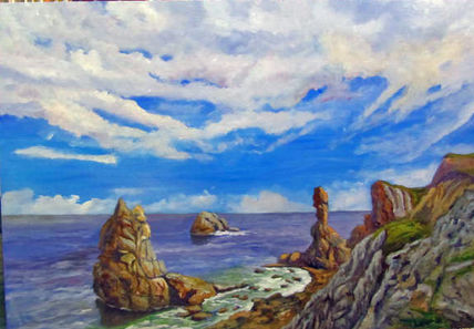 Acantilado azul