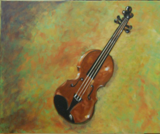 Violín Acrílico Lienzo Otros