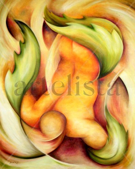 Expulsado del Edén Oil Canvas Nude Paintings