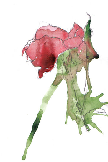 flores para chicos IV Watercolour Paper Floral Painting