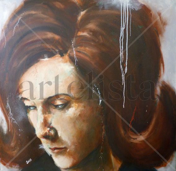 You're The Proof That Not All Women Are Insane Oil Canvas Portrait