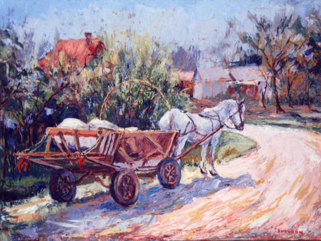 El carrito rumano Oil Canvas Landscaping