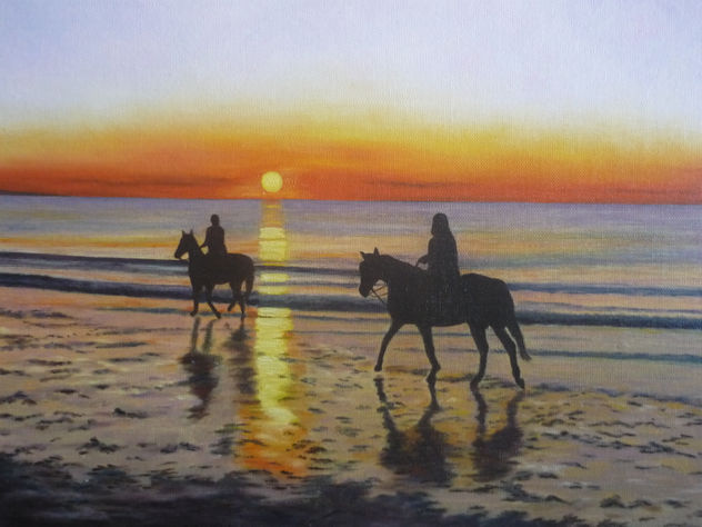 paseo al atardecer