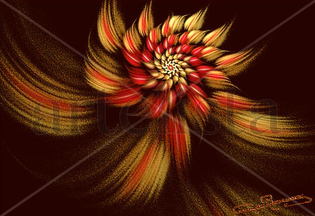 FLOR   CON    HOJAS