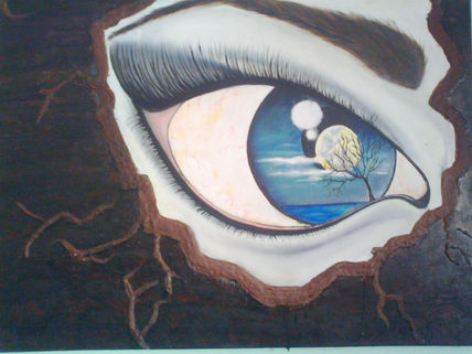 Luna en el ojo