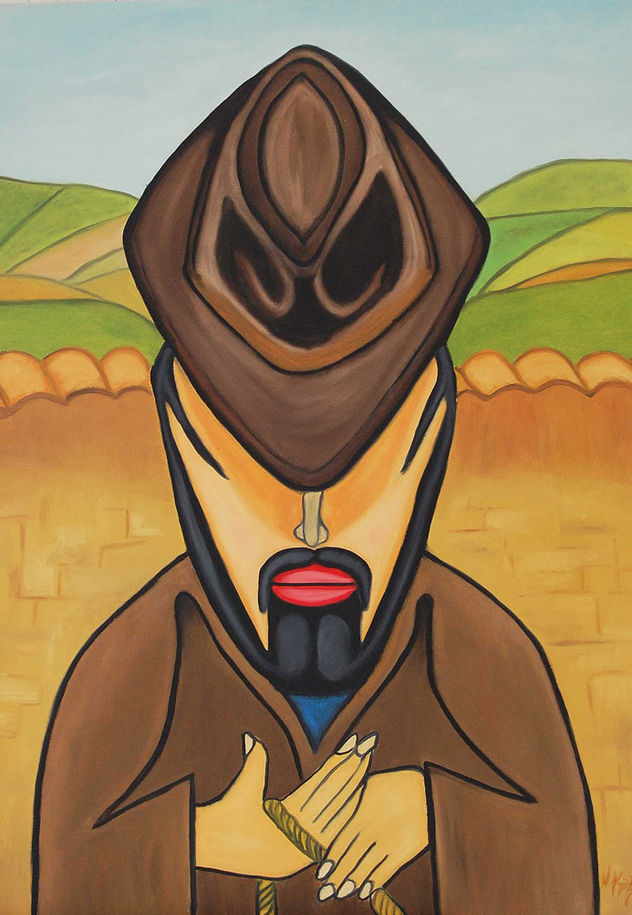 campesino torciendo cabulla