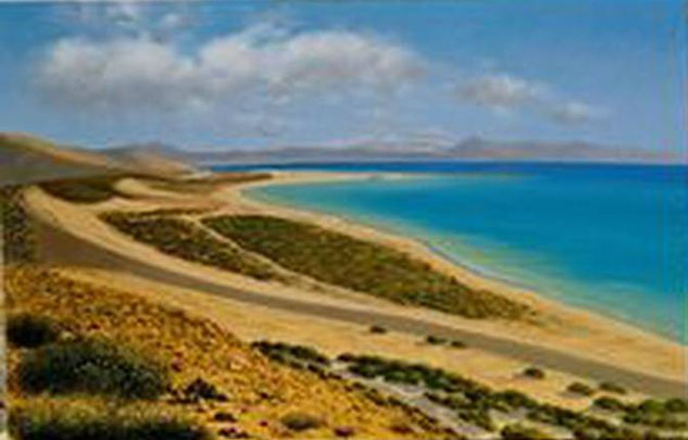 Playa de Sotavento Oil Canvas Landscaping