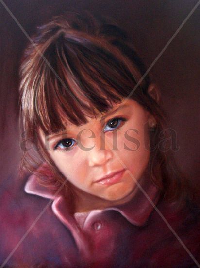 Lucía Pastel Paper Portrait