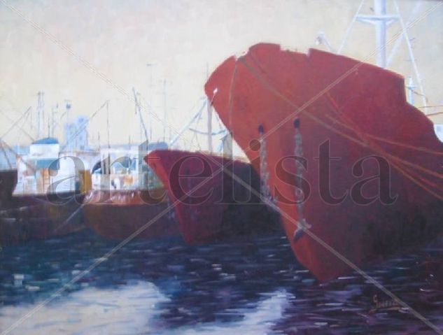 puerto Oil Panel Marine Painting