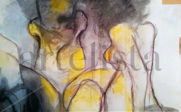 emociones Oil Paper Figure Painting