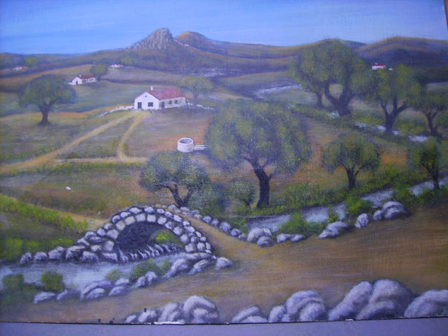 Camino viejo a Portugal Acrylic Panel Landscaping