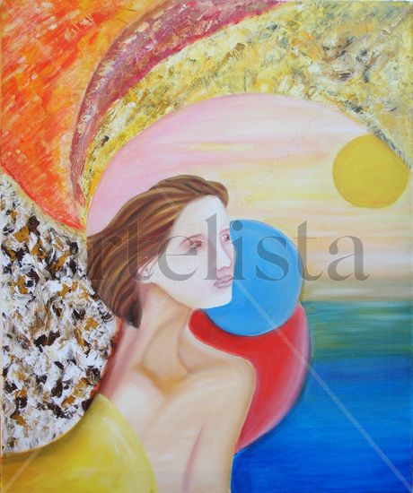 Lunas de Otoño Oil Canvas Figure Painting