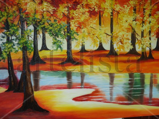 Paisaje tropical Oil Canvas Landscaping