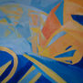 Composición en azules y ocres
