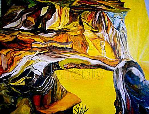 africa muere Oil Canvas Landscaping