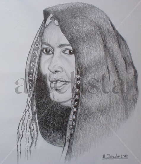 MUJER SAHARAUI Graphite