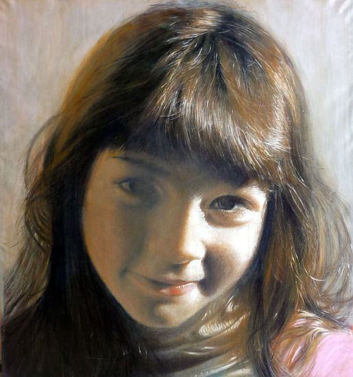 Niña Oil Canvas Portrait