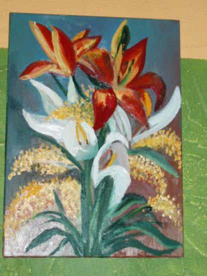 alegria floral Oil Canvas Floral Painting