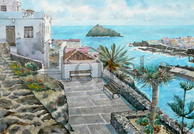 GARACHICO DESDE S.PEDRO Watercolour Paper Landscaping