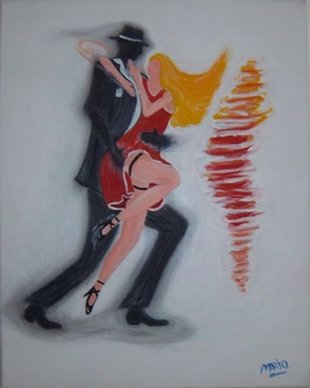 Tango con la oscuridad Acrylic Canvas Still Life Paintings