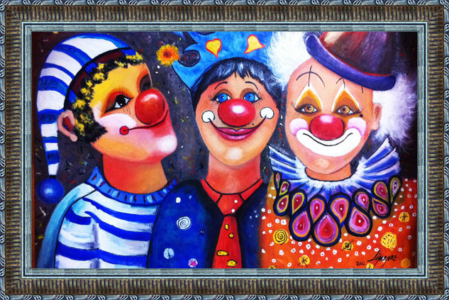 Los milikitos Oil Canvas Figure Painting