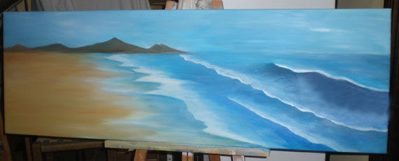 playa Oil Canvas Marine Painting