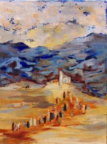 la procesion Oil Canvas Landscaping