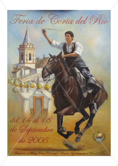 CARTEL FERIA 2005 CORIA DEL RIO Oil Canvas Others