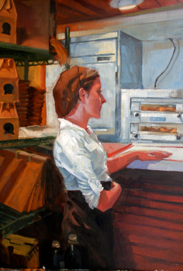 La panaderia Oil Canvas Figure Painting