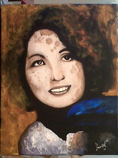 Consuelo velázquez Mixed media Canvas Portrait