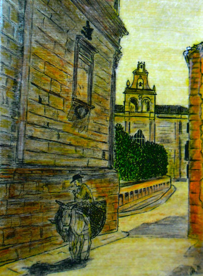 RINCONES DE UBEDA Mixed media Card Landscaping