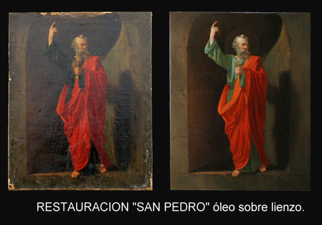 SAN PEDRO Oil Canvas Figure Painting