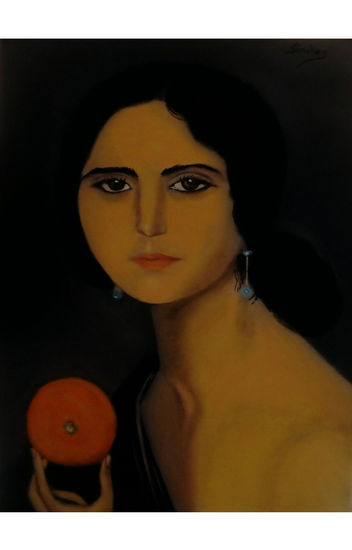 Sin Titulo Oil Canvas Portrait