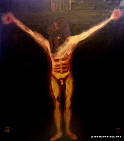 crucificado Acrylic Panel Nude Paintings